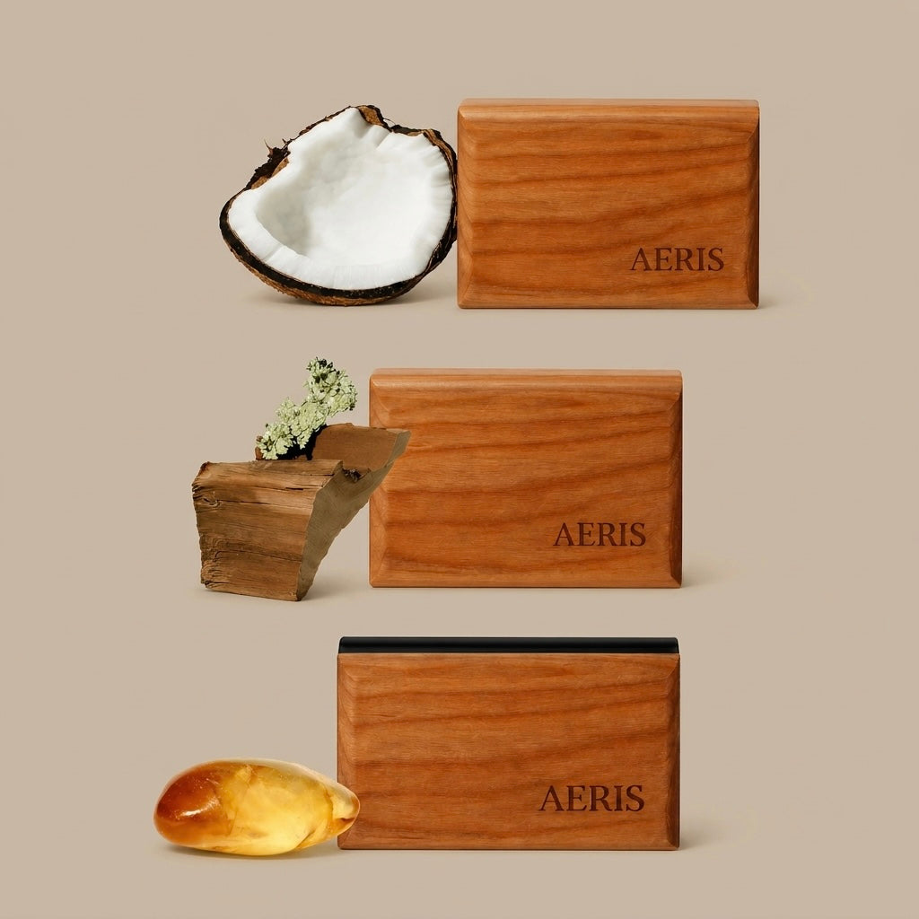 Aeris Wood  Starter Trio Pack – 1 Metal Clip + 3 Scented Wood Chip Refills